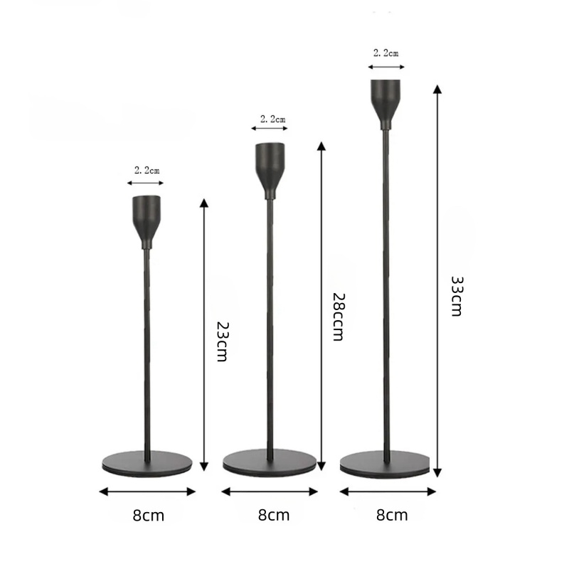 Wholesale electroplated metal candlesticks