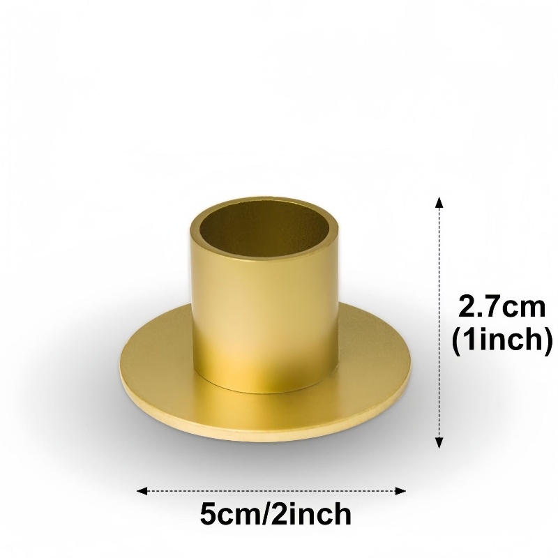 Round iron candlestick