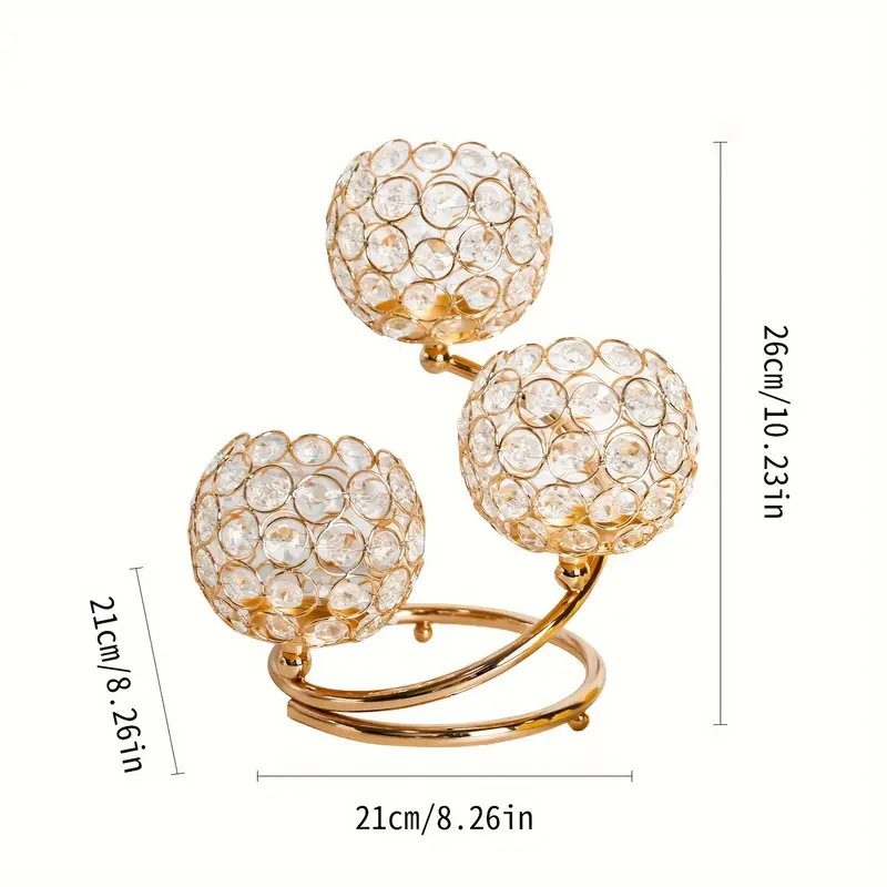 Wholesale Crystal metal candlestick