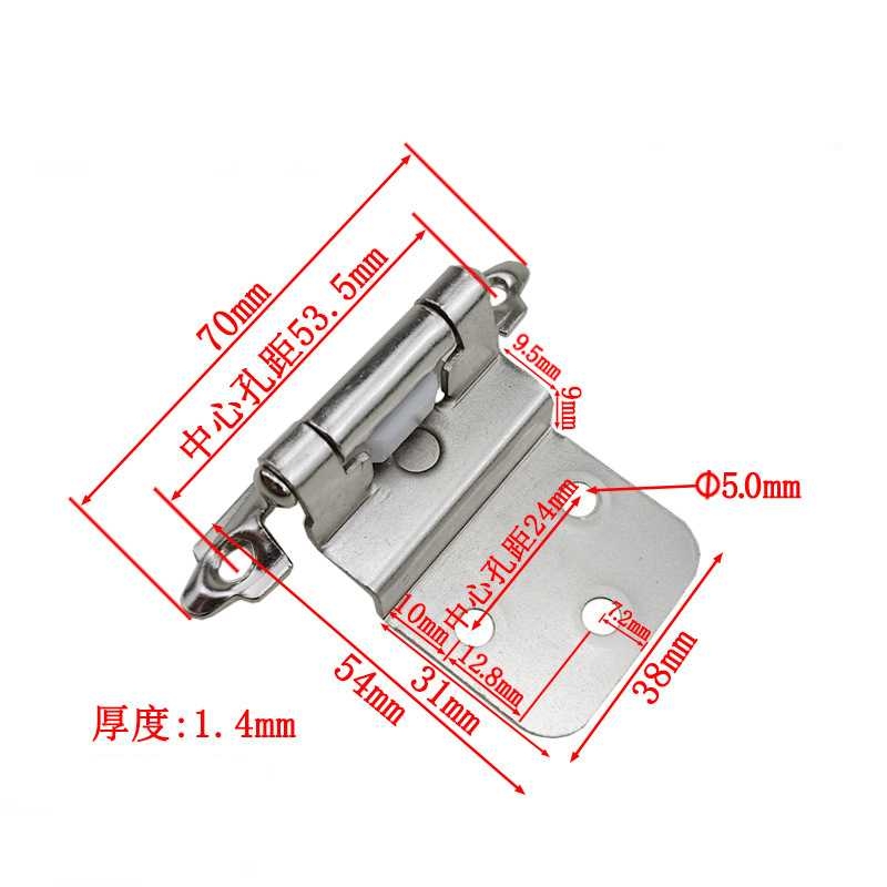Multi-fold iron hinge