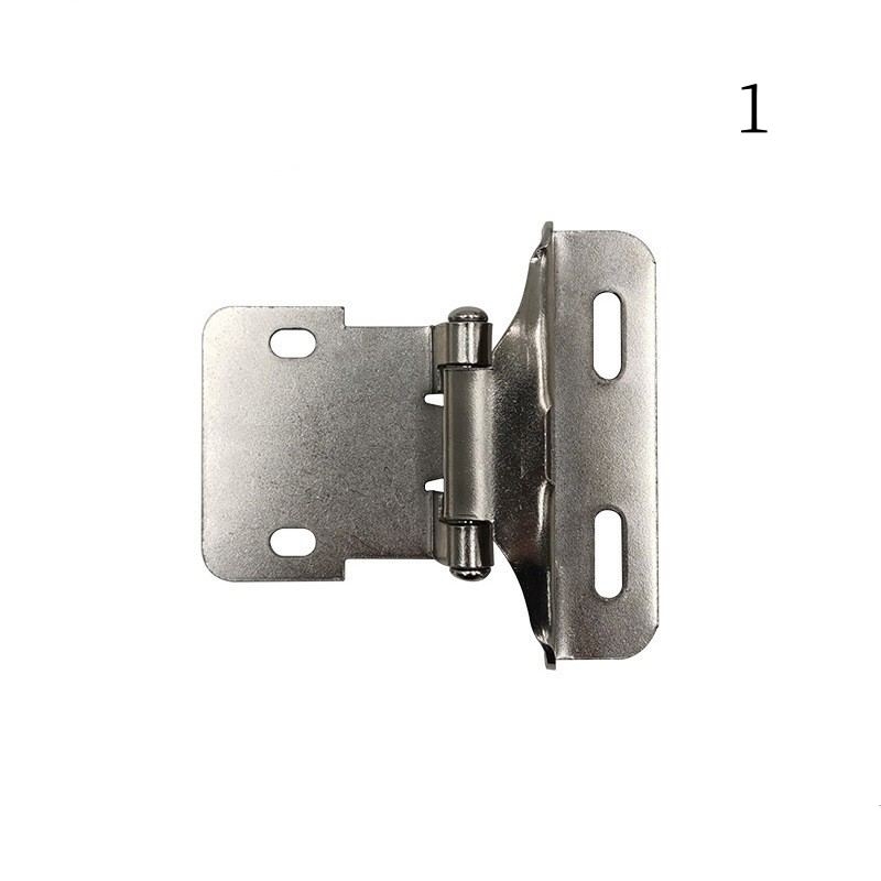 Half-cover straight arm spring hinge