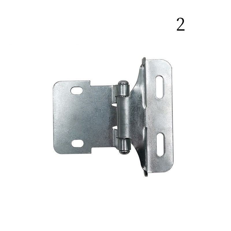 Half-cover straight arm spring hinge