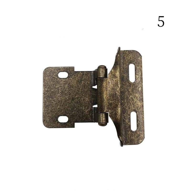 Half-cover straight arm spring hinge