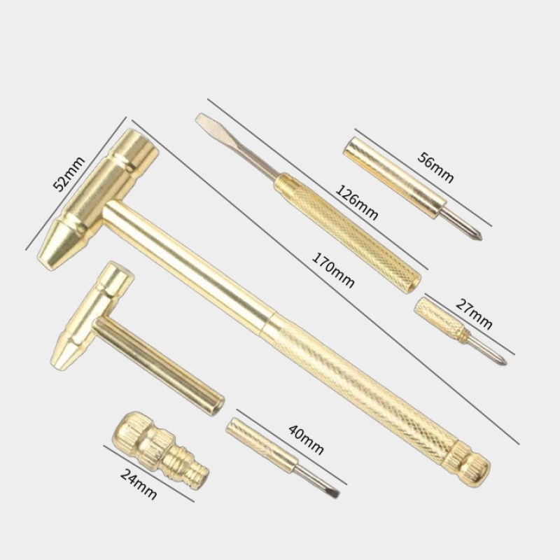 Six-in-one copper-plated hammer