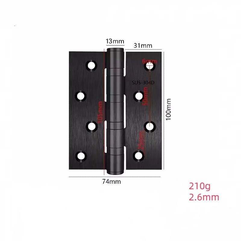 4-inch and 5-inch stainless steel hinges