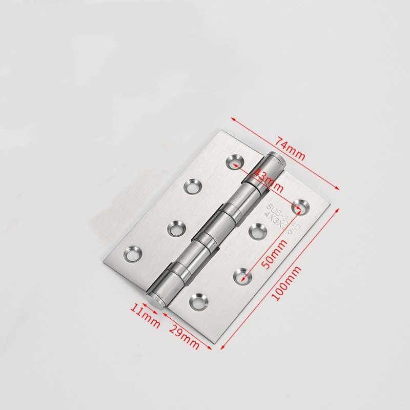 3-inch, 3.5-inch, 4-inch, and 5-inch stainless steel silent hinges