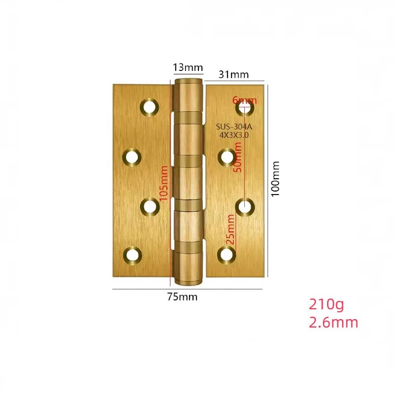 4-inch and 5-inch stainless steel hinges