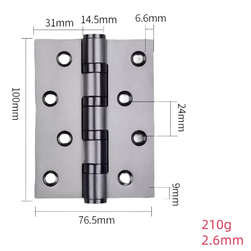 4-inch and 5-inch stainless steel hinges