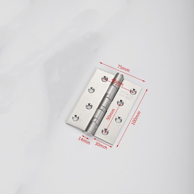 3-inch, 3.5-inch, 4-inch, and 5-inch stainless steel silent hinges