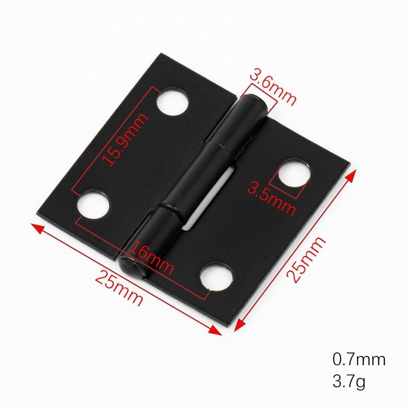 Stainless steel black plated small hinge
