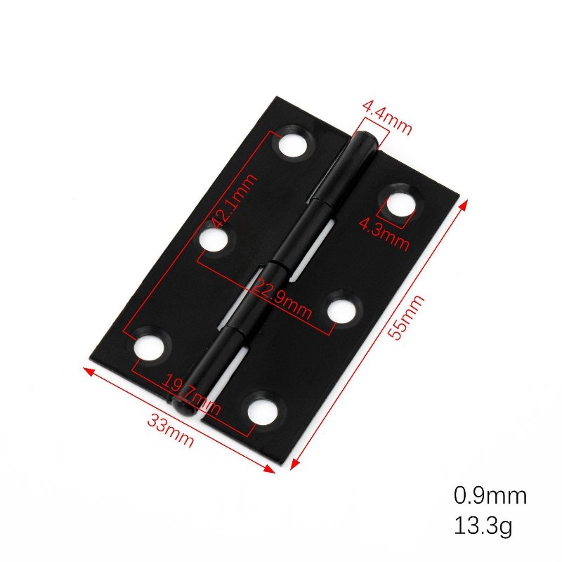 Stainless steel black plated small hinge