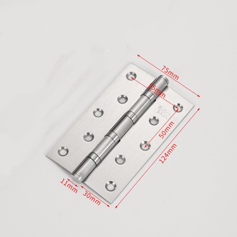 3-inch, 3.5-inch, 4-inch, and 5-inch stainless steel silent hinges