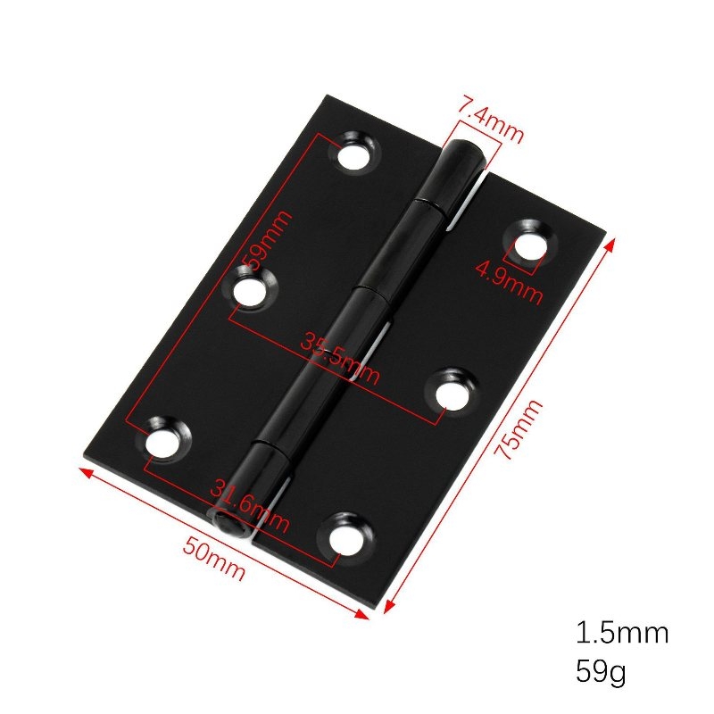 Stainless steel black plated small hinge