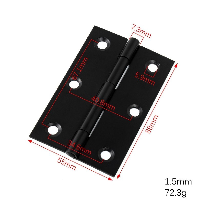 Stainless steel black plated small hinge
