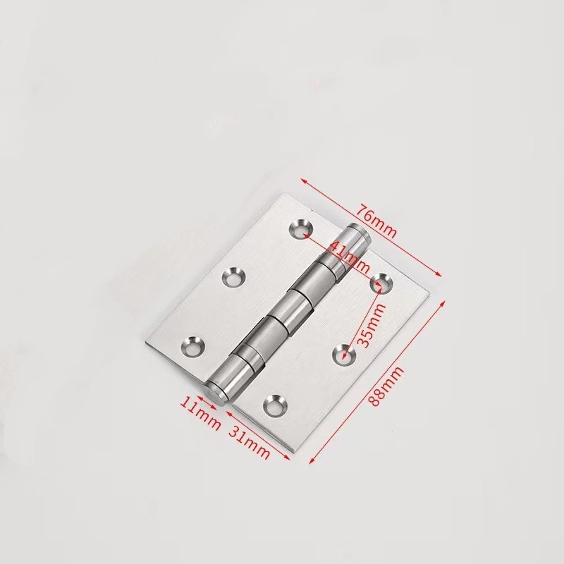 3-inch, 3.5-inch, 4-inch, and 5-inch stainless steel silent hinges