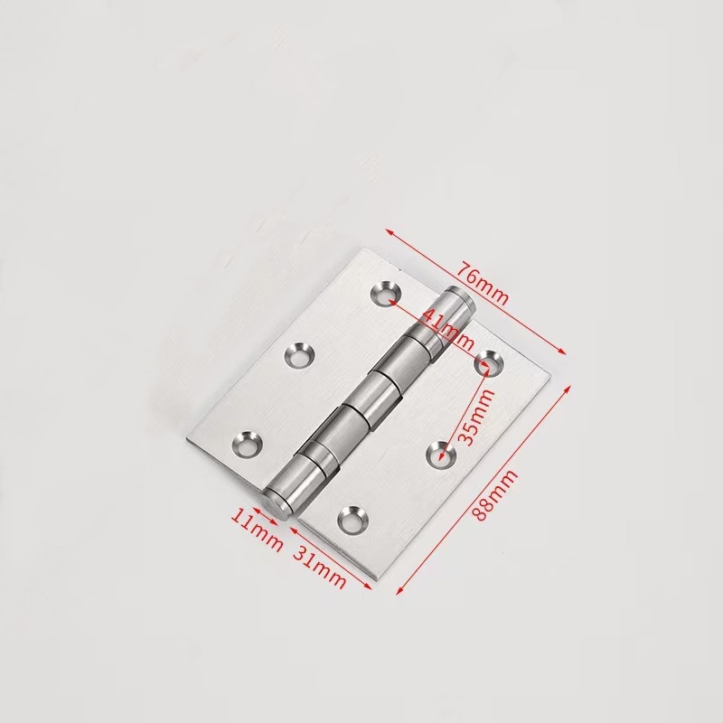 3-inch, 3.5-inch, 4-inch, and 5-inch stainless steel silent hinges