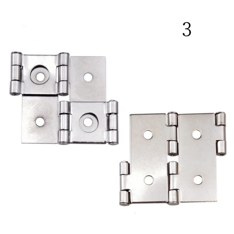 Double-sided double-opening hinge