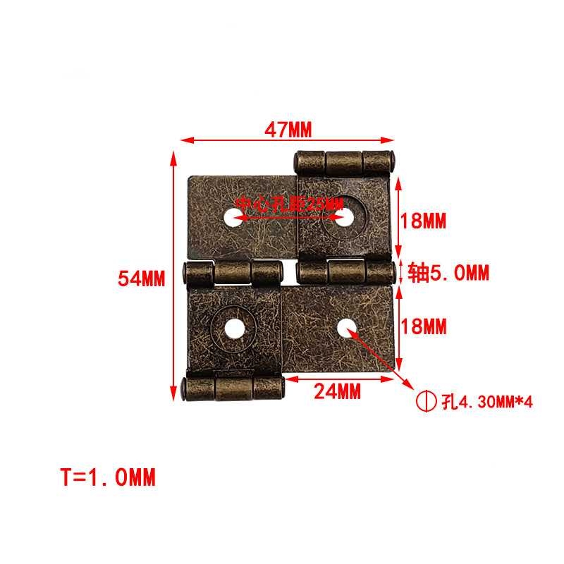 Double-sided double-opening hinge
