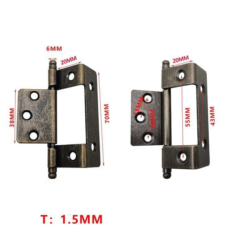 Iron three-fold hinge manufacturing