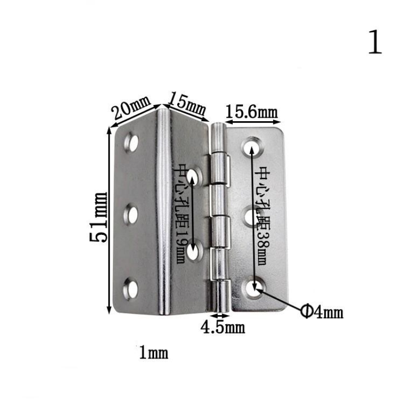 2-inch 8-hole Tri-fold hinge