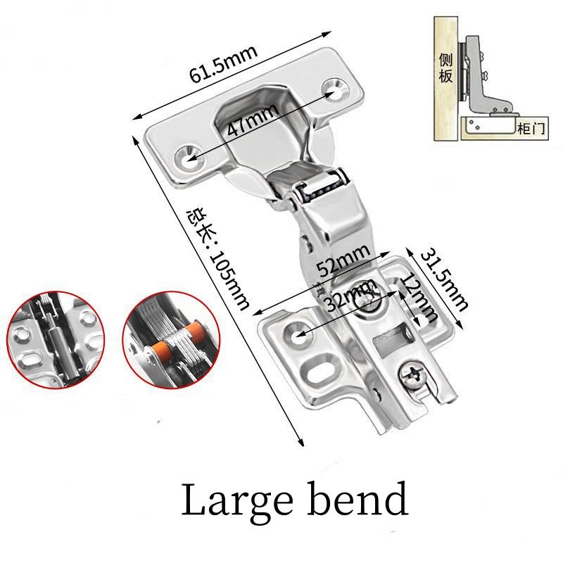 Cold-rolled steel hydraulic hinge