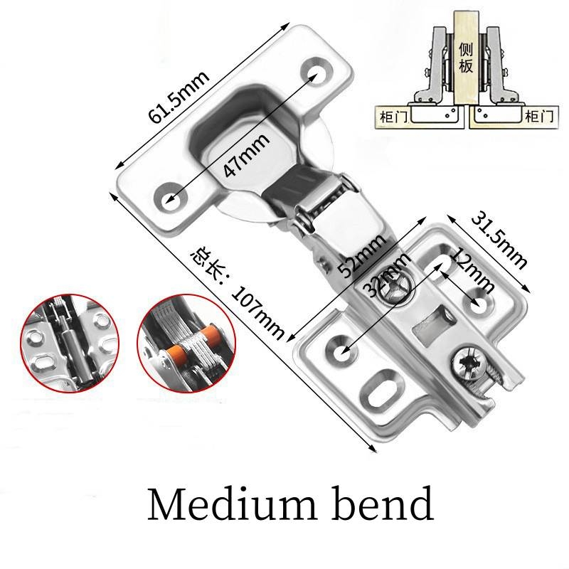 Cold-rolled steel hydraulic hinge