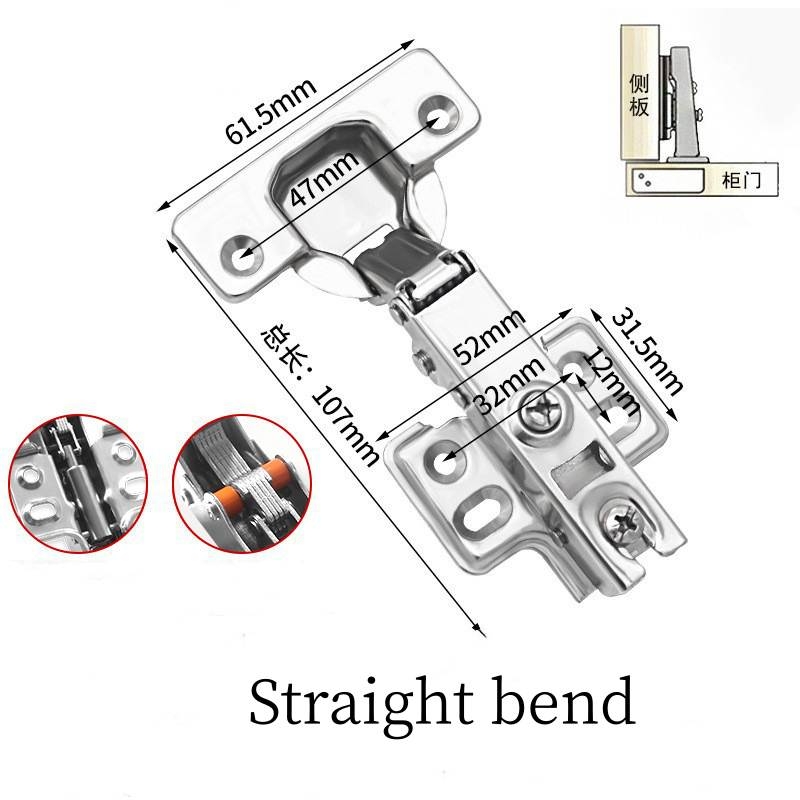 Cold-rolled steel hydraulic hinge
