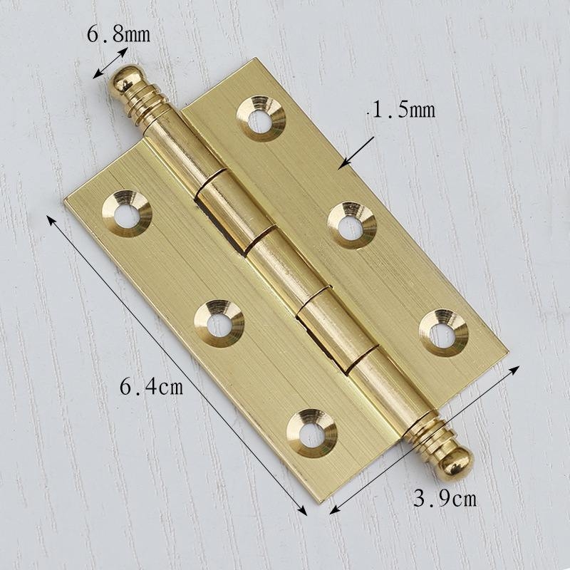Concealed brass hinges