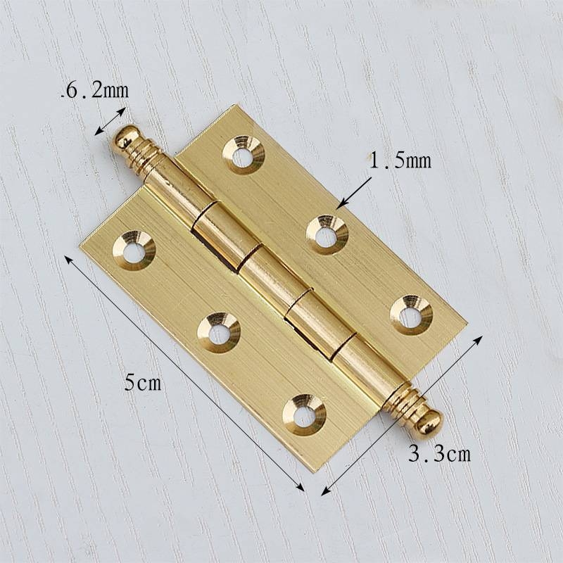 Concealed brass hinges