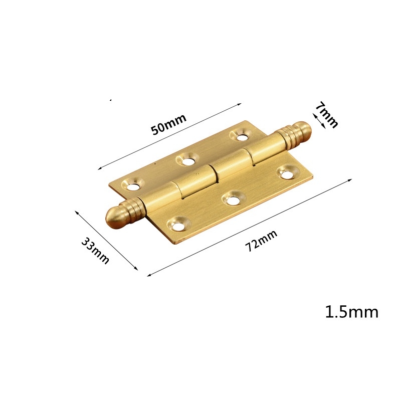 Concealed brass hinges