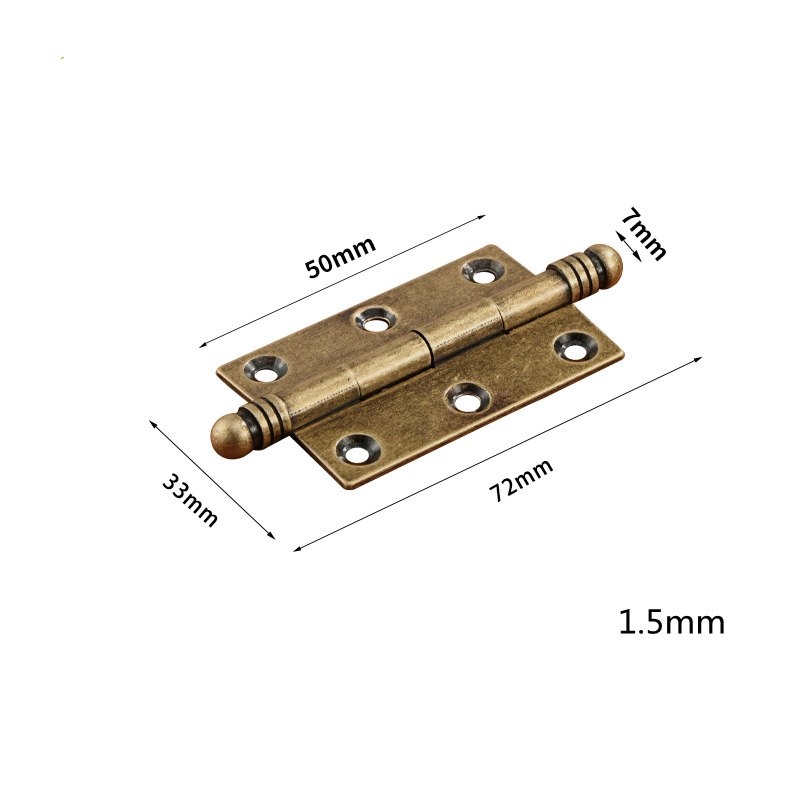 Concealed brass hinges