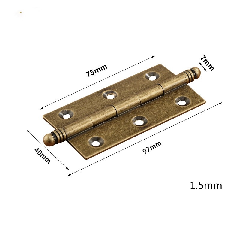 Concealed brass hinges