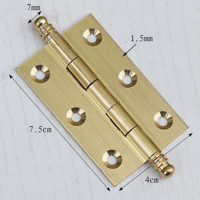 Concealed brass hinges