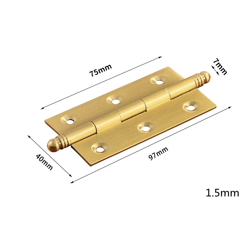 Concealed brass hinges