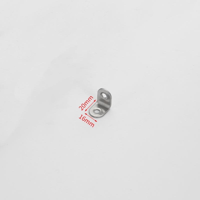 Stainless steel L-shaped right angle corner brace