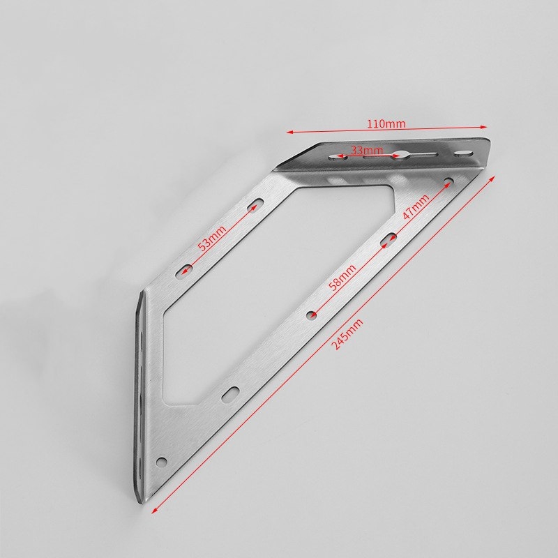 Stainless steel multi-functional three-sided fixing angle bracket