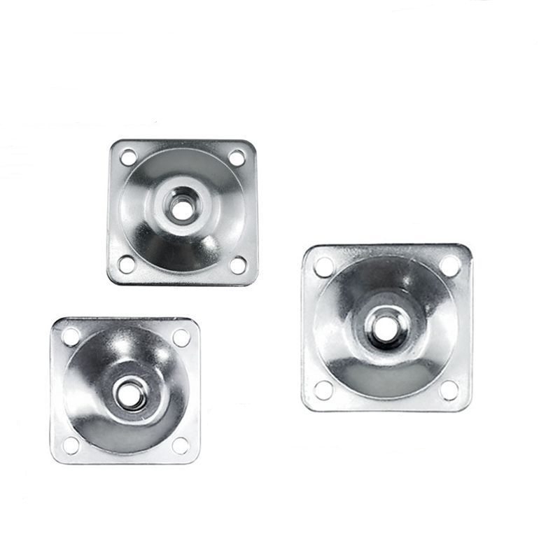 Table wooden legs connecting iron plates