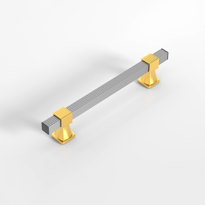 Striped aluminum alloy handle