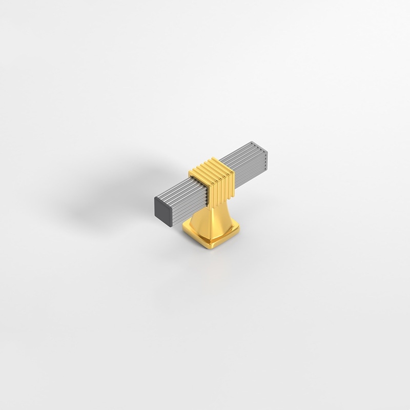 Striped aluminum alloy handle