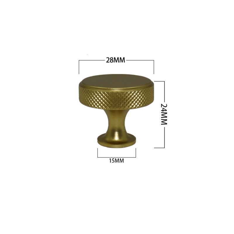 Knurled pineapple pattern aluminum alloy handle