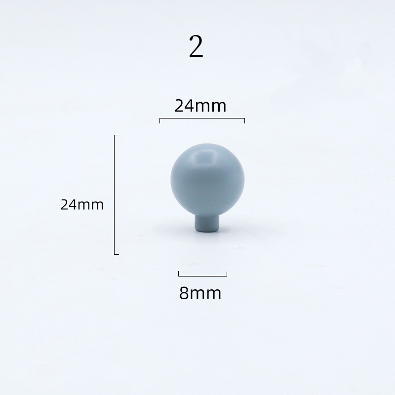 Simple spherical spray paint single-hole aluminum alloy handle