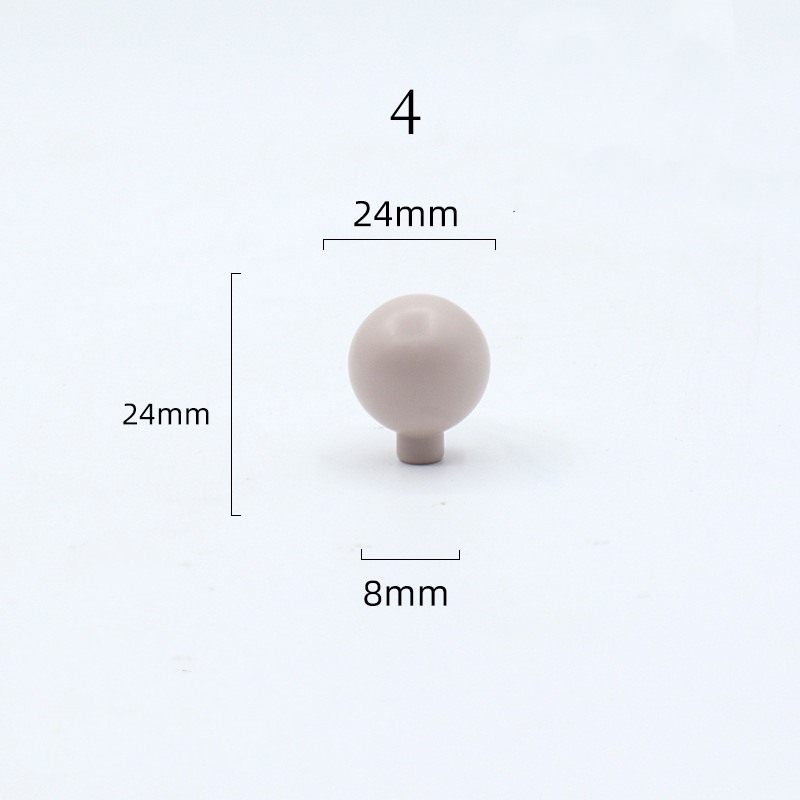 Simple spherical spray paint single-hole aluminum alloy handle