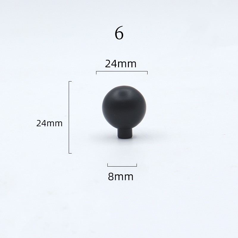 Simple spherical spray paint single-hole aluminum alloy handle