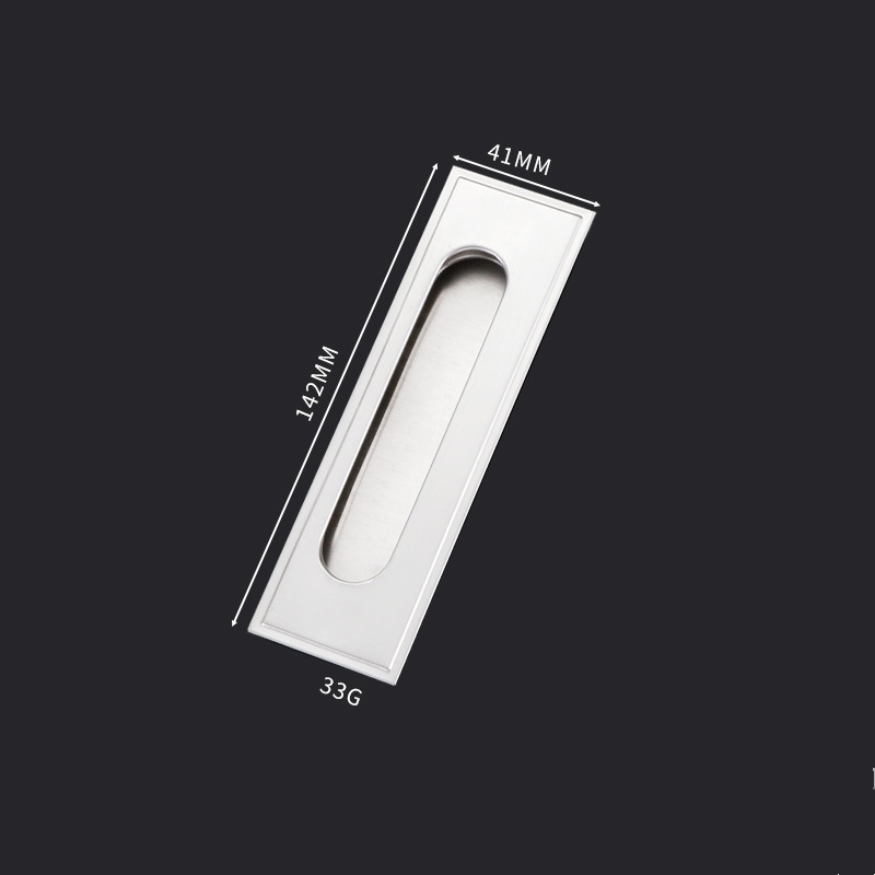 Stainless steel recessed door handle