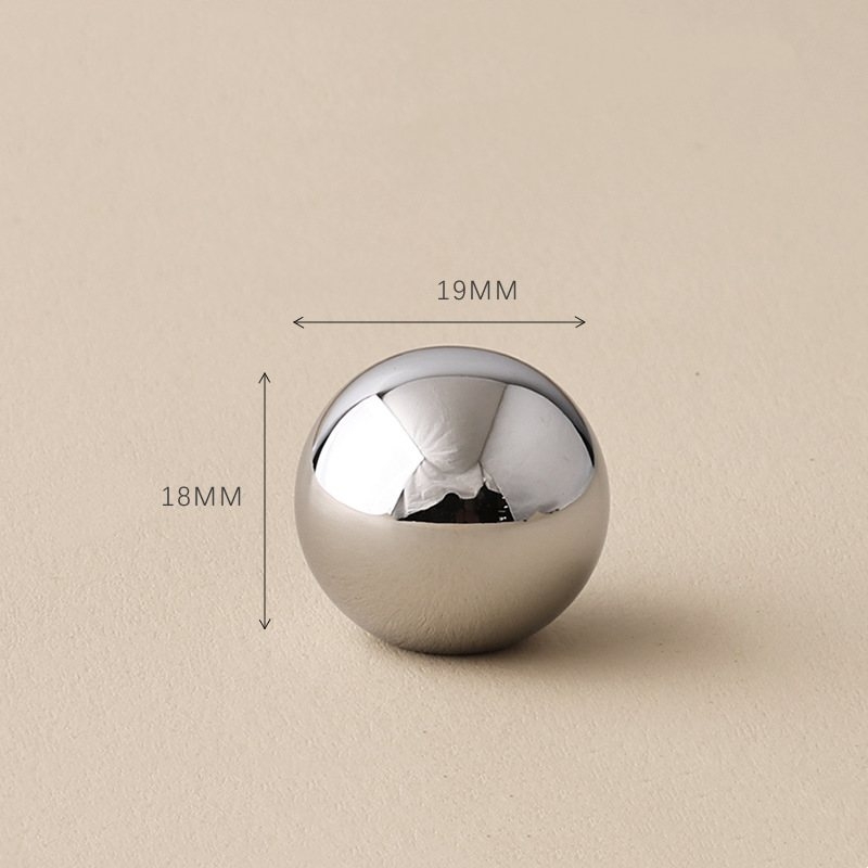 Brass Chrome Spherical Brass Doorknob