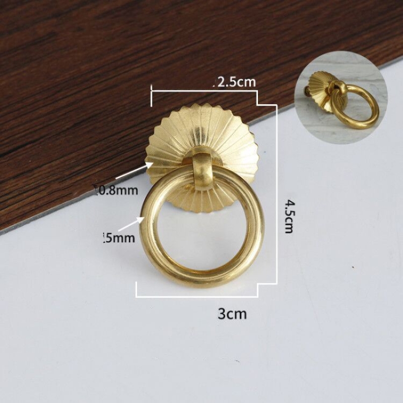 Antique brass handle