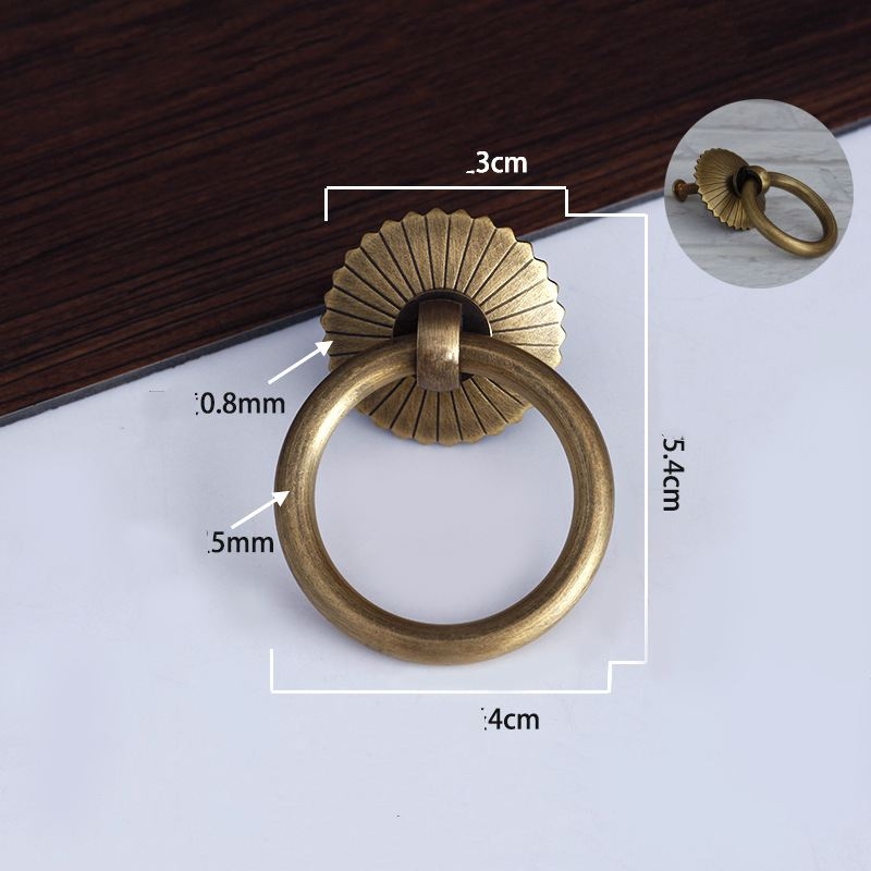 Antique brass handle