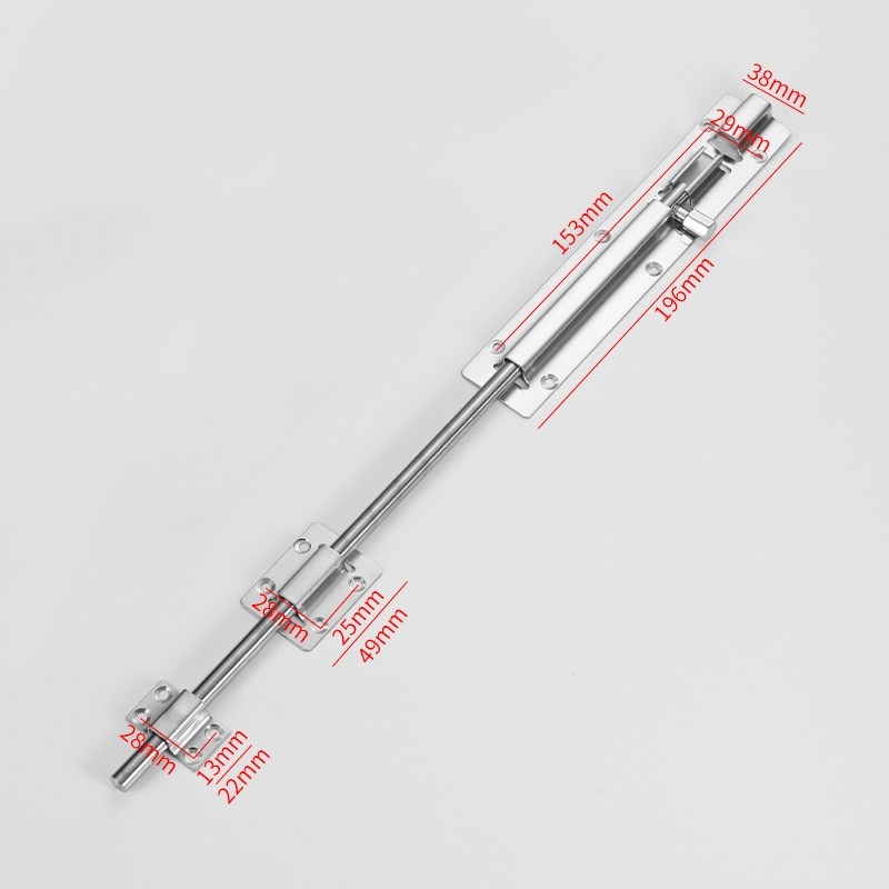 4-inch, 5-inch, 6-inch, 8-inch, 10-inch, 12-inch, 14-inch, 16-inch and 18-inch door latches