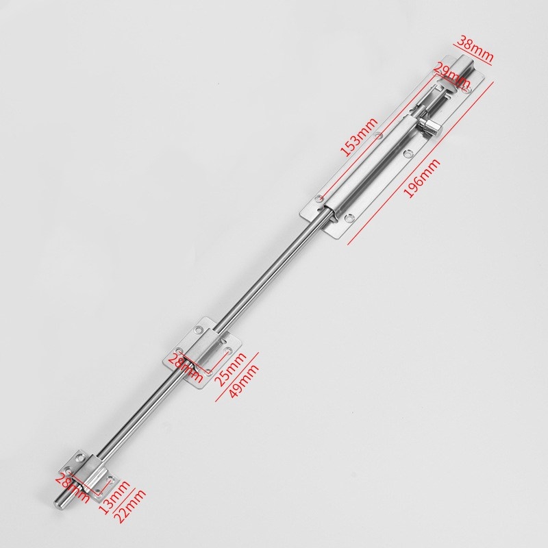 4-inch, 5-inch, 6-inch, 8-inch, 10-inch, 12-inch, 14-inch, 16-inch and 18-inch door latches