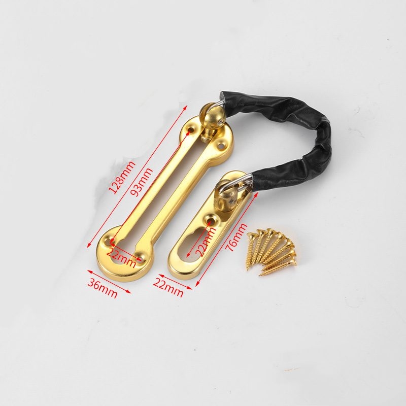 Stainless steel security door chain